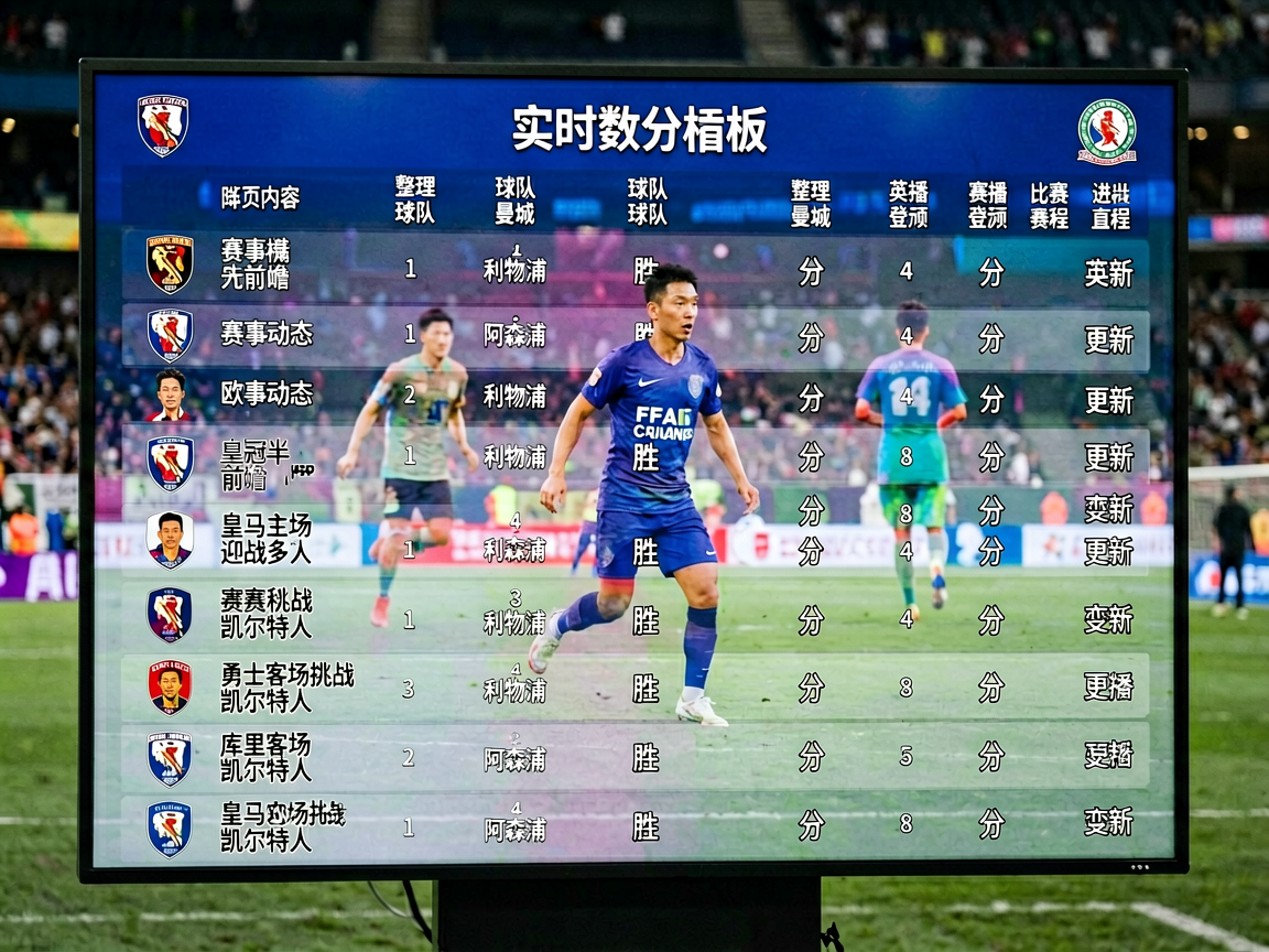 实时比分数据统计看板
